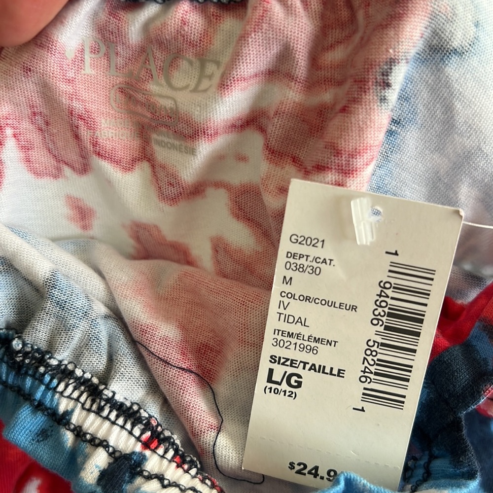NWT 2 Children’s Place tye-dye rompers Size 10/12 - Picture 3 of 4